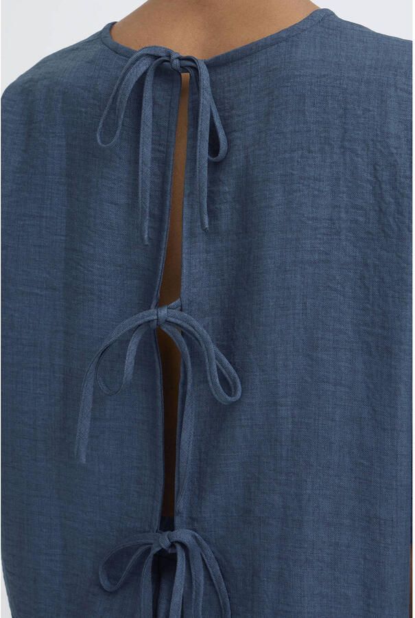 ICHI top donkerblauw - Foto 3