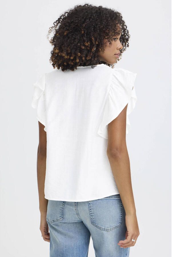 Ichi Blouse van viscosemix met ruches model 'HETTA' - Foto 2