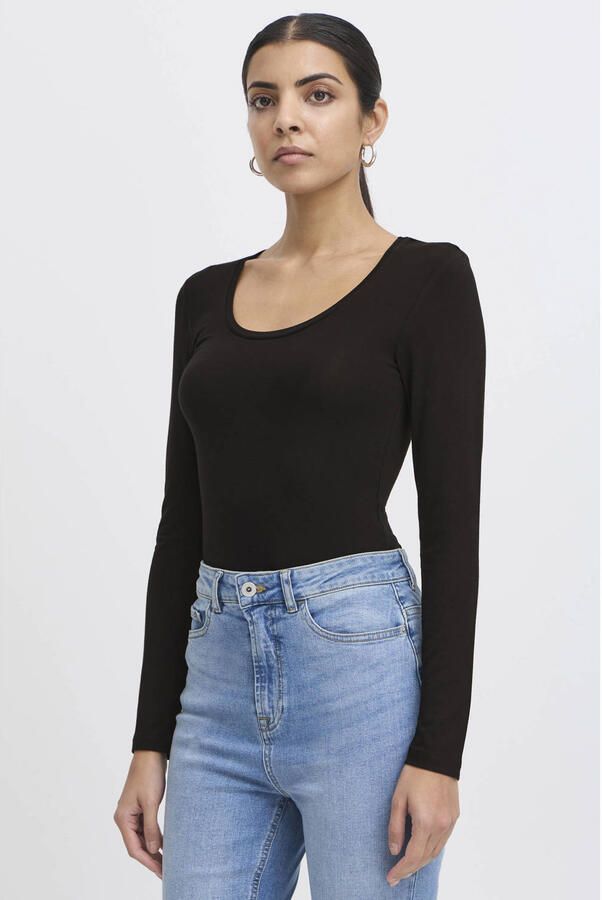 ICHI top zwart
