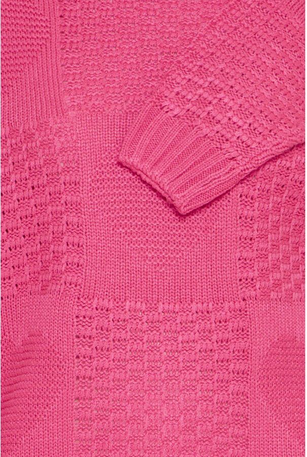 ICHI trui roze fijn gebreid - Foto 3