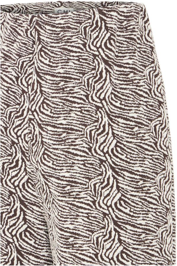 ICHI wide leg high waist pantalon ecru - Foto 2