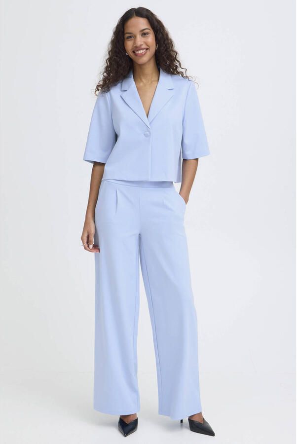 ICHI wide leg high waist pantalon - Foto 3