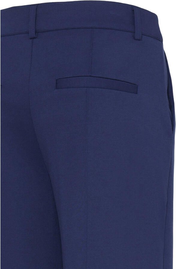 ICHI wide leg regular waist broek donkerblauw - Foto 3