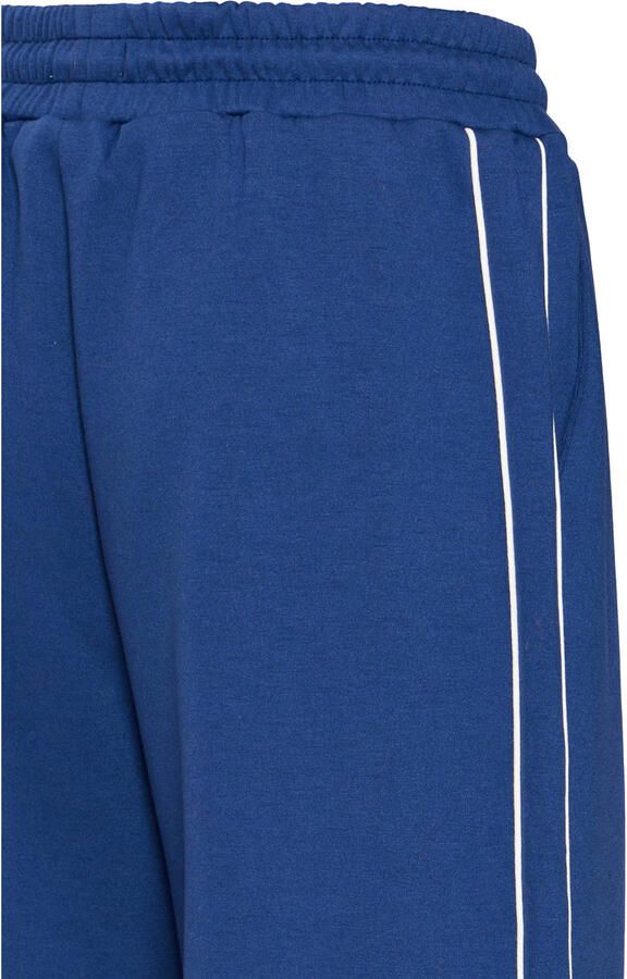 ICHI wide leg regular waist broek donkerblauw - Foto 3