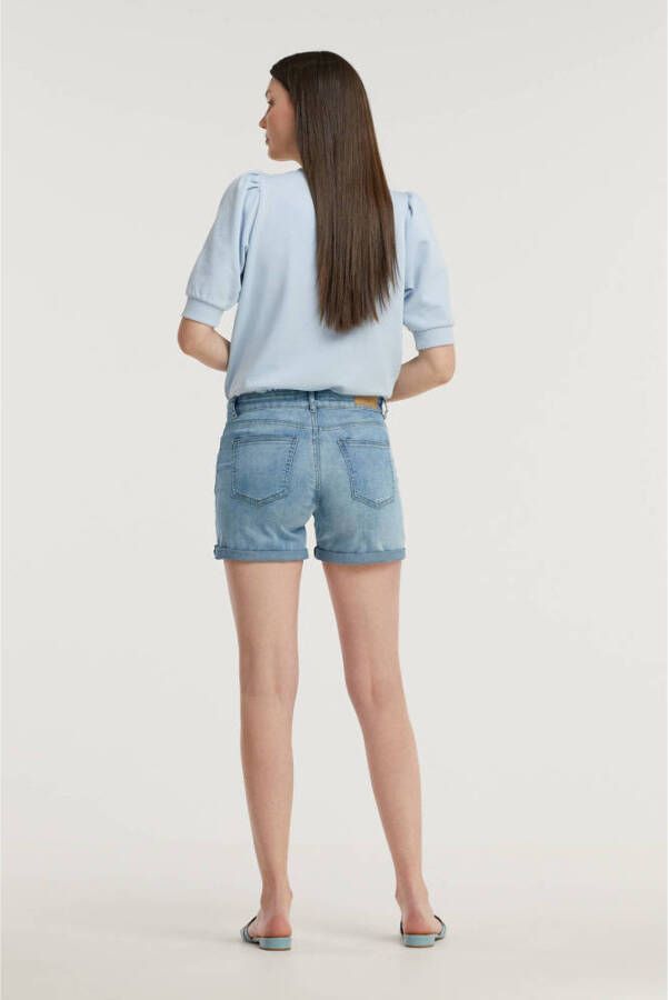 Ichi Korte jeans met vaste omslag aan de pijpen model 'Twiggy'