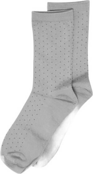 ICHI sokken IAFENJA met stippen grijs