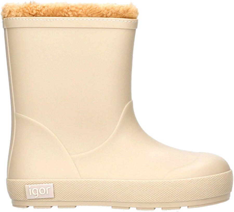 Igor gevoerde regenlaarzen beige