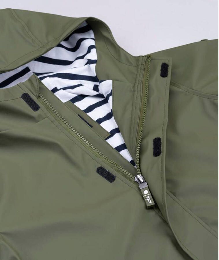 Igor regenjas zomer Euri kaki groen Polyester Capuchon 140