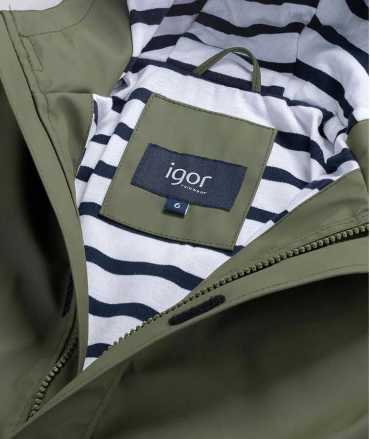 Igor regenjas zomer Euri kaki groen Polyester Capuchon 140 - Foto 2