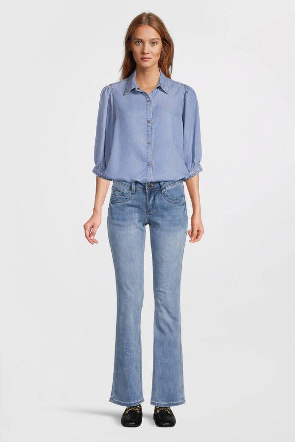Il Dolce high waist bootcut jeans Roxy light blue denim