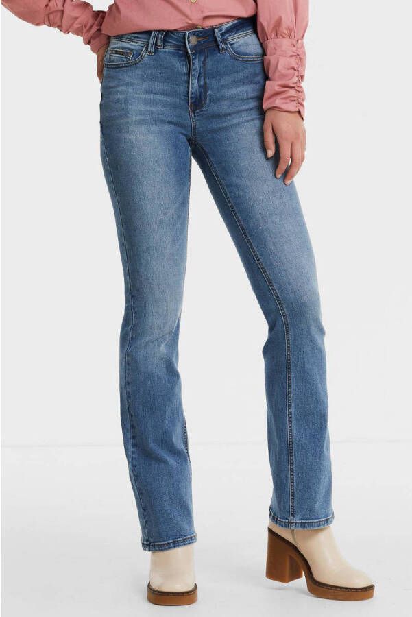 Il Dolce high waist flared jeans Sylvie Flare light denim