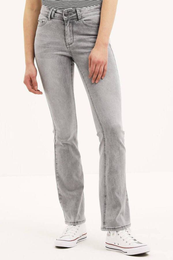 Il Dolce high waist flared jeans Sylvie Flare light grey
