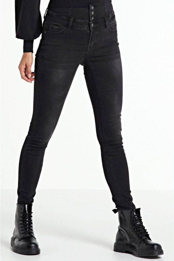 Il Dolce high waist skinny broek Jakarta antraciet