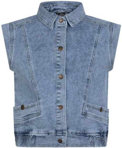 INDIAN BLUE JEANS Meisjes Blazers Denim Printed Gilet Blauw