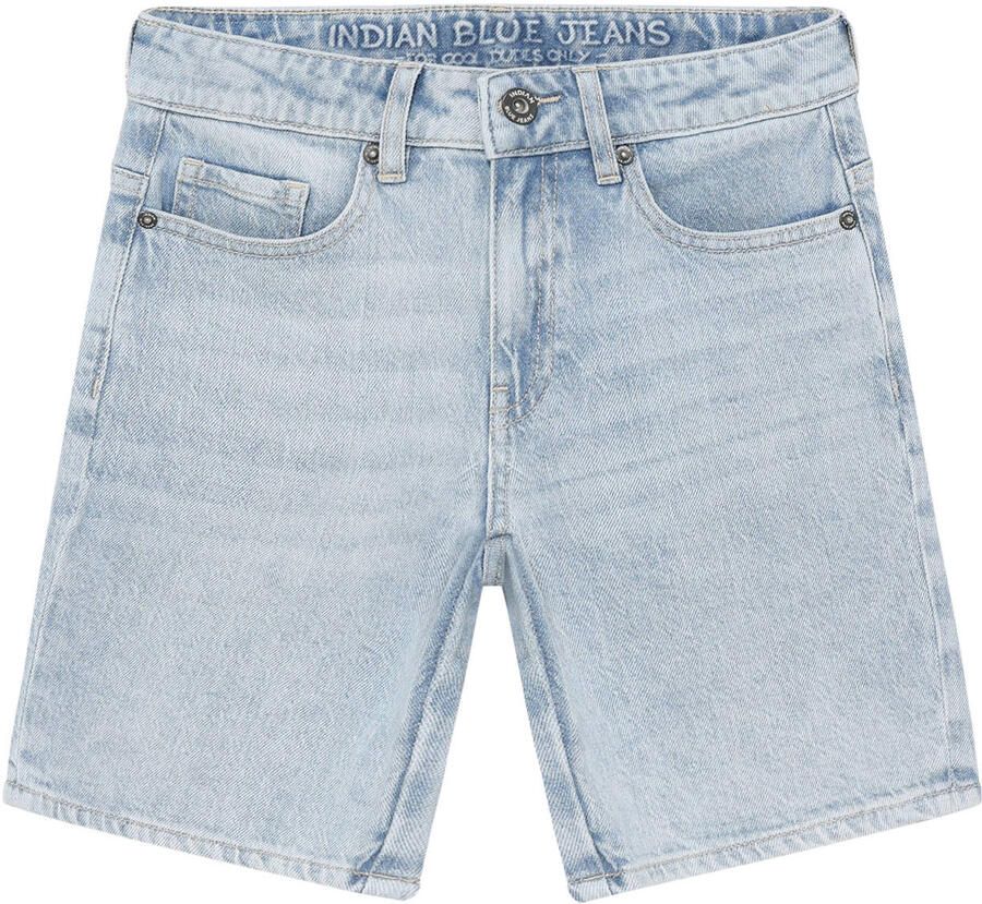 INDIAN BLUE JEANS Jongens Jeans Wide Denim Short Light Jeans Lichtblauw - Foto 3