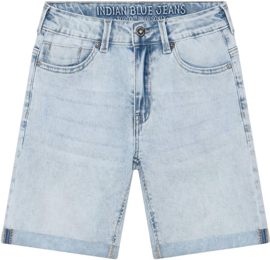 INDIAN BLUE JEANS Jongens Jeans Long Denim Short Light Jeans Lichtblauw - Foto 4