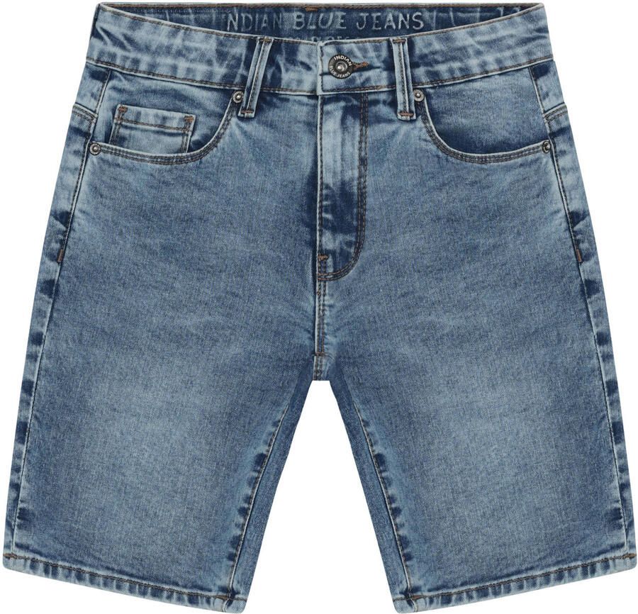 Indian Blue Jeans denim wide leg regular waist short medium blue denim - Foto 4