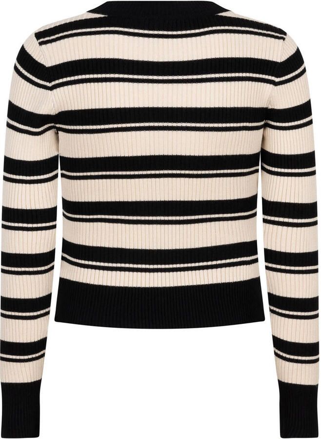 INDIAN BLUE JEANS Meisjes Tops & T-shirts Striped Knitwear Cropped Zwart - Foto 2