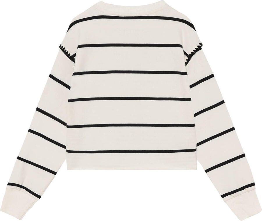Indian Blue Jeans gestreepte sweater wit - Foto 3