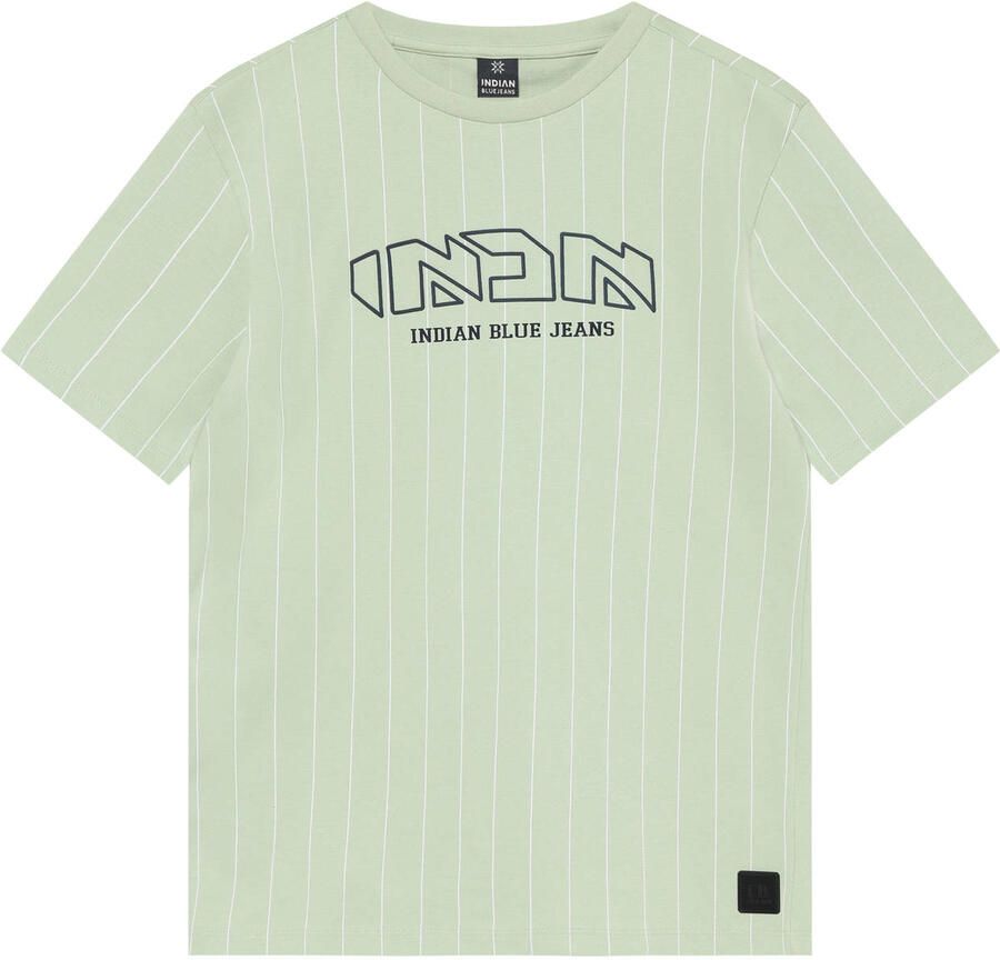 INDIAN BLUE JEANS Jongens Polo's & T-shirts Loose Fit T-shirt Pinstripe Mint - Foto 5