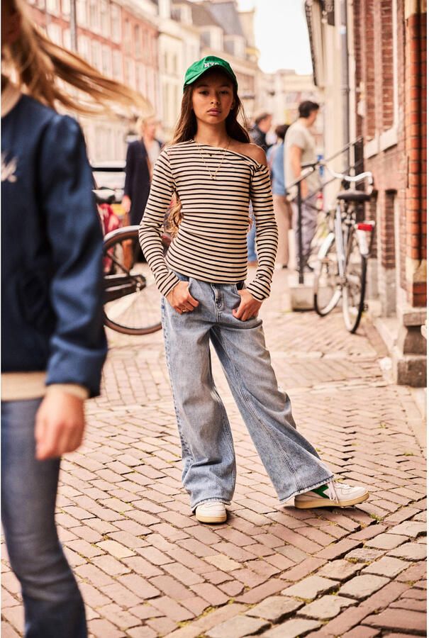 Indian Blue Jeans high waist wide leg jeans light blue denim - Foto 5