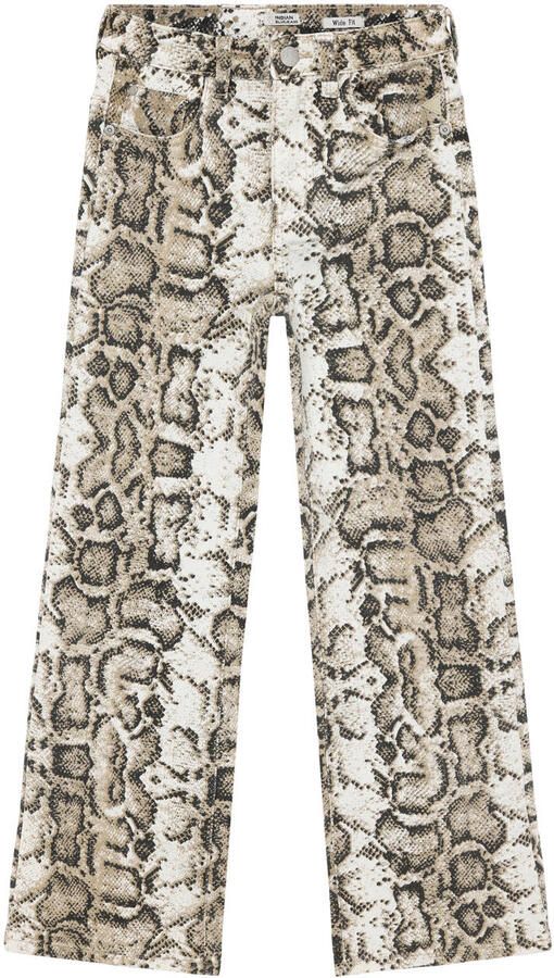 Indian Blue Jeans high waist wide leg jeans zand