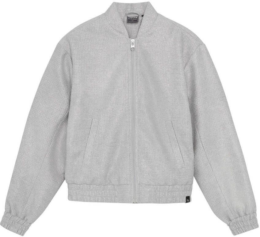 INDIAN BLUE JEANS Meisjes Truien & Vesten Tweed Bomber Zilverkleurig - Foto 5