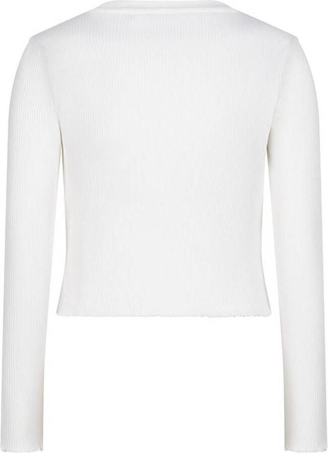 INDIAN BLUE JEANS Meisjes Tops & T-shirts T-shirt Long Sleeve Cropped Rib Ibj Wit - Foto 1