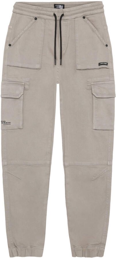 Indian Blue Jeans loose fit cargobroek grijs