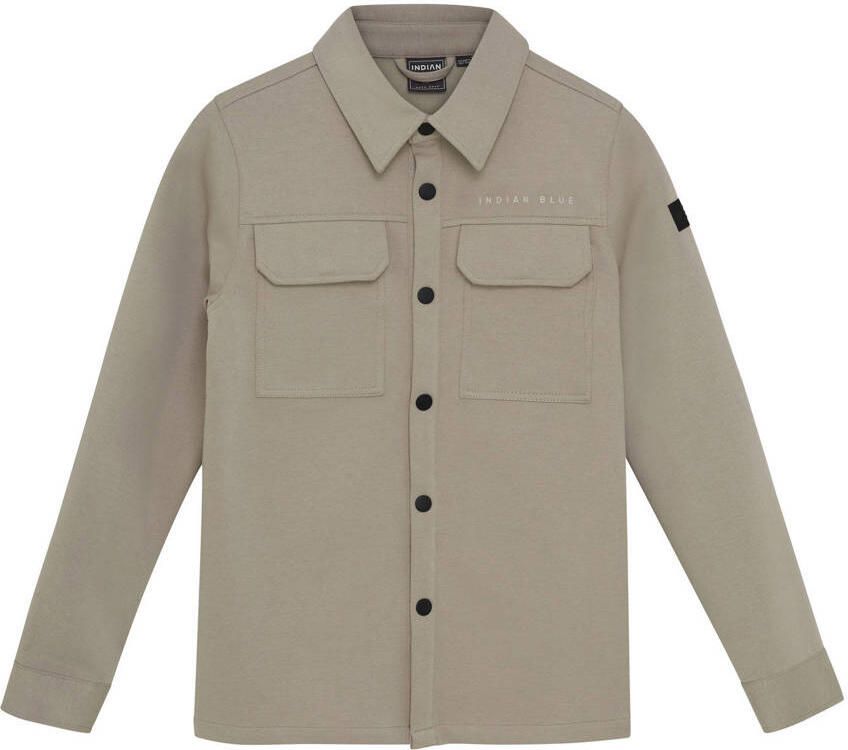 INDIAN BLUE JEANS Jongens Overhemden Shirt Jack Twill Stretch Print Beige - Foto 3