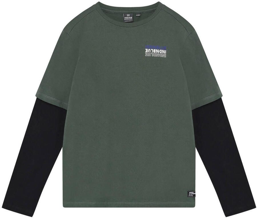 Indian Blue Jeans oversized longsleeve groen
