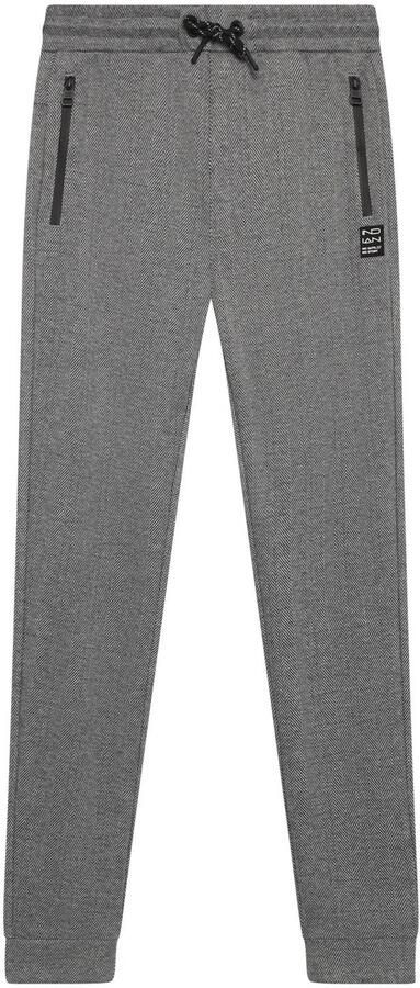 Indian Blue Jeans regular fit geruite casual broek grijs