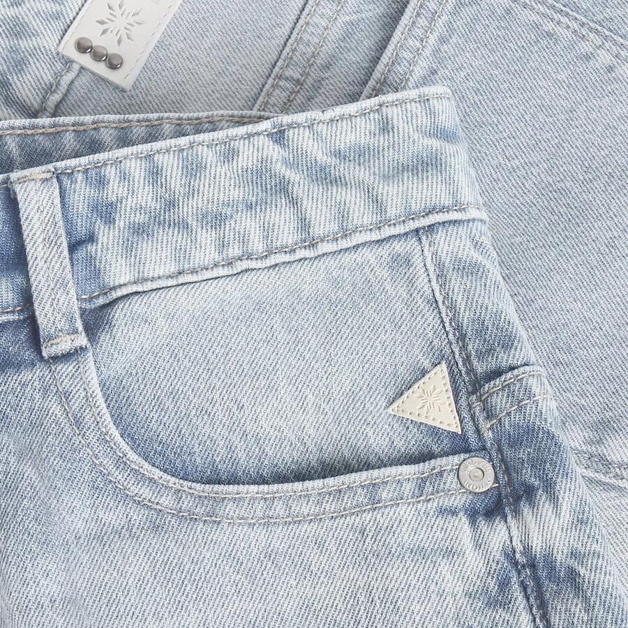 Indian Blue Jeans regular waist short light blue denim - Foto 2