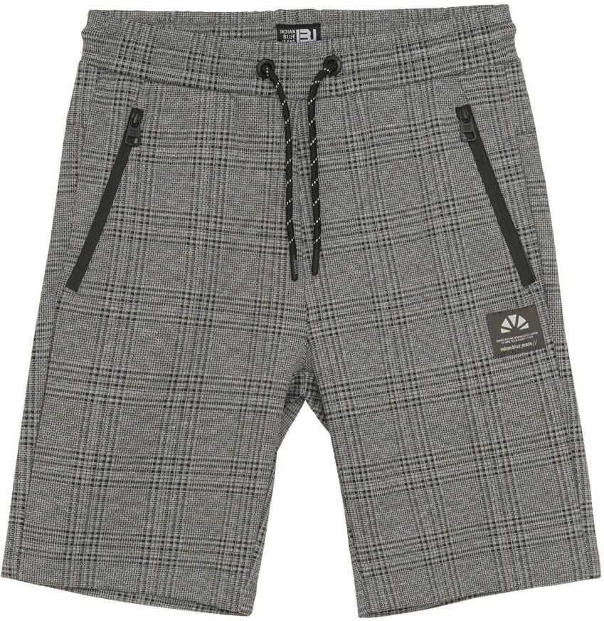 INDIAN BLUE JEANS Jongens Broeken Jog Short Check Donkergrijs - Foto 2