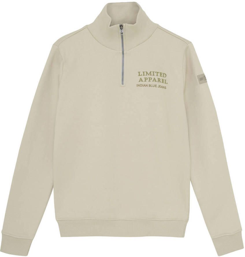 INDIAN BLUE JEANS Jongens Truien & Vesten Sweater Zip Collar Print Beige - Foto 5