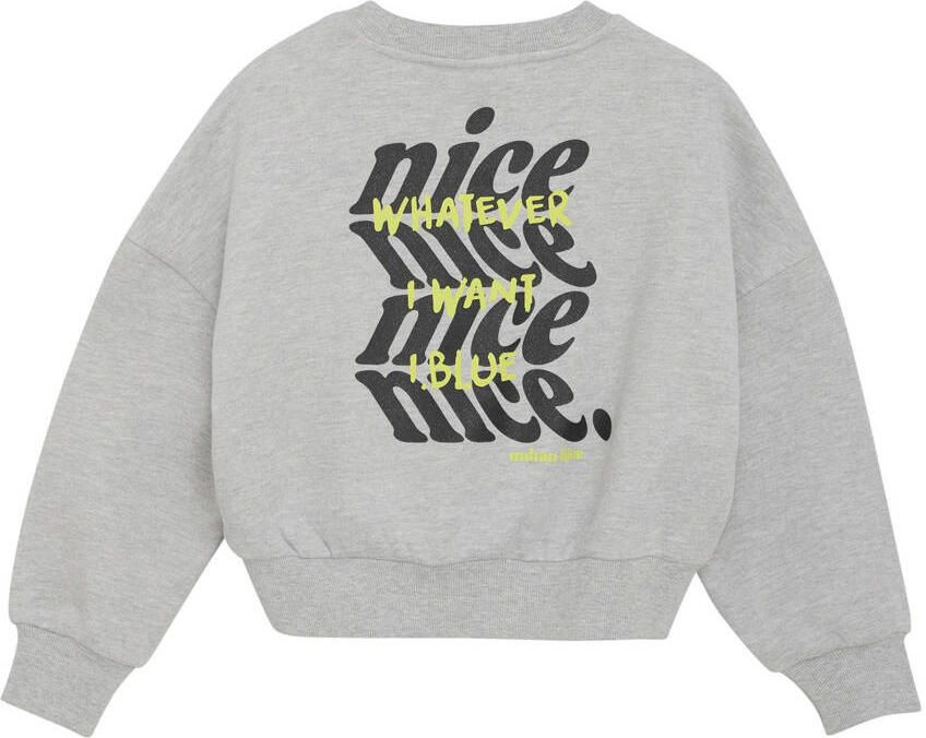 INDIAN BLUE JEANS Meisjes Truien & Vesten Sweater Glitterprint Lichtgrijs - Foto 4