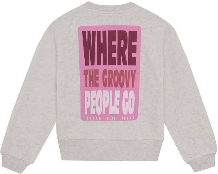 INDIAN BLUE JEANS Meisjes Truien & Vesten Sweater Melange Grijs - Foto 6