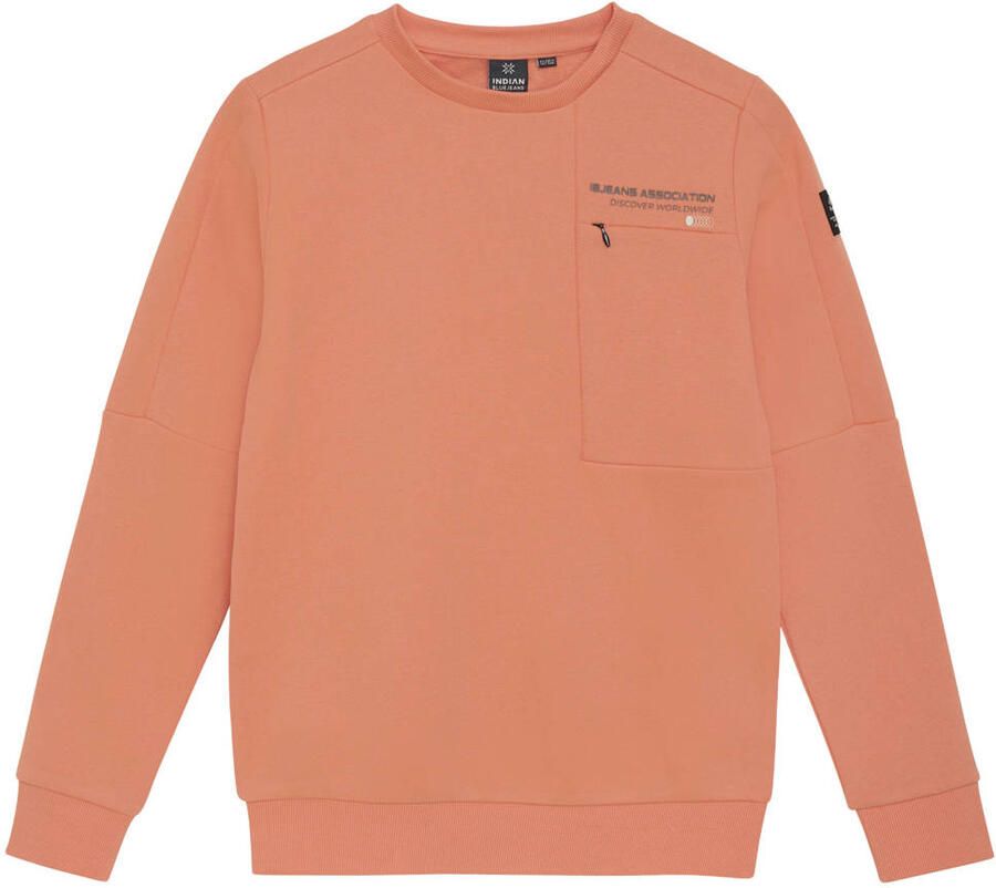 INDIAN BLUE JEANS Jongens Truien & Vesten Sweater Chest Print Brushed Koraal - Foto 4
