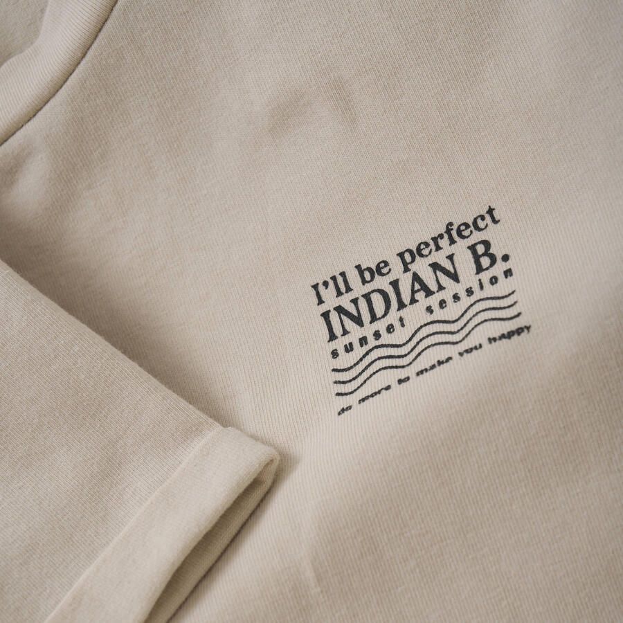 INDIAN BLUE JEANS Jongens Polo's & T-shirts T-shirt Backprint Zand - Foto 1