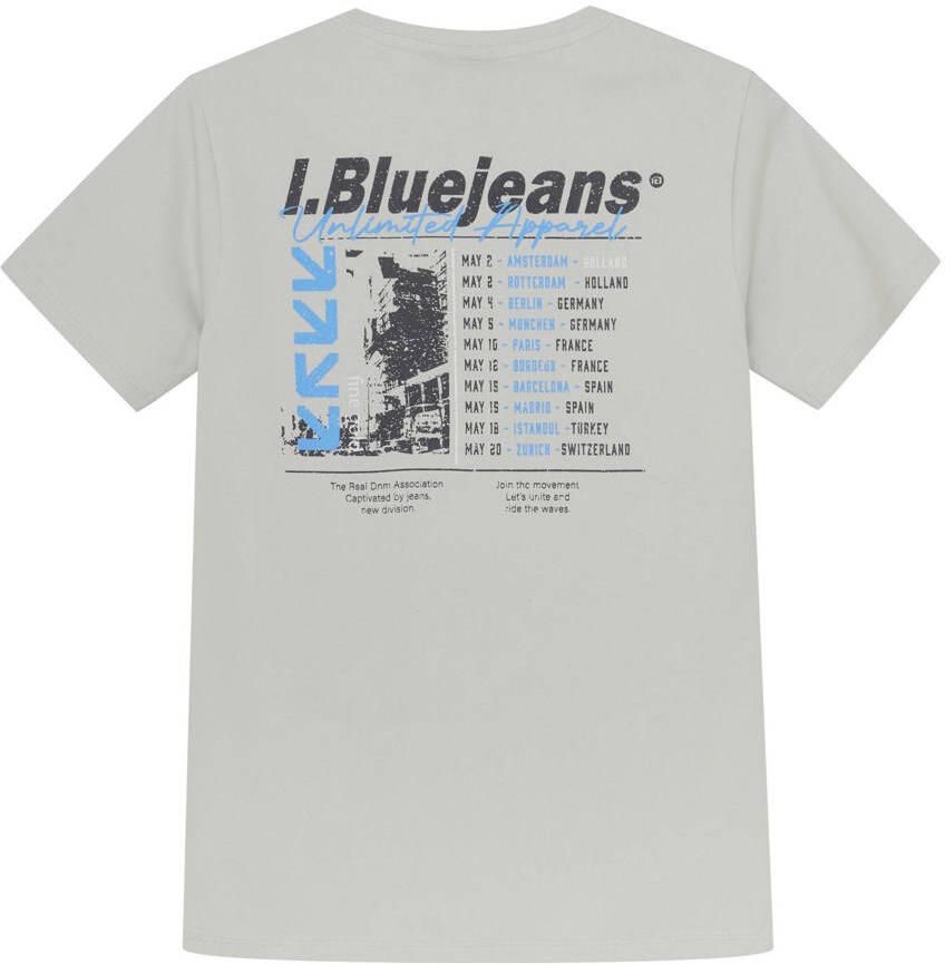INDIAN BLUE JEANS Jongens Polo's & T-shirts T-shirt Badge And Backprint Lichtblauw - Foto 2