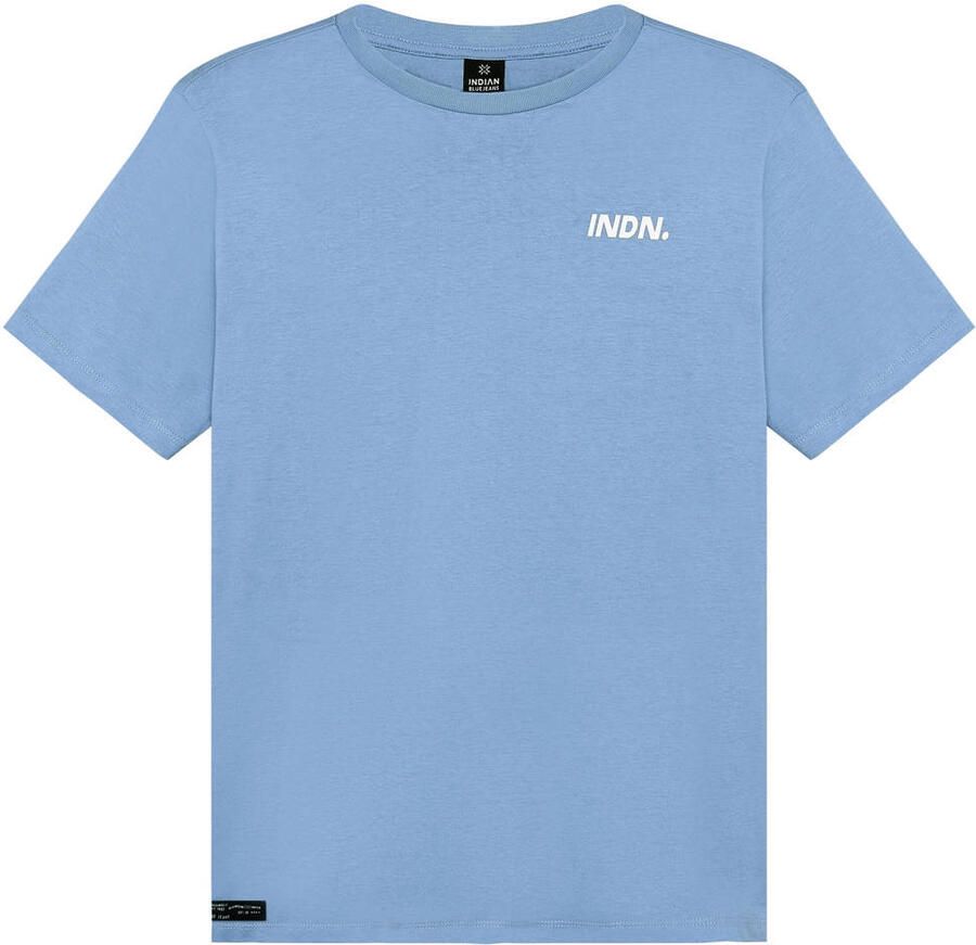 Indian Blue Jeans T-shirt met backprint lichtblauw