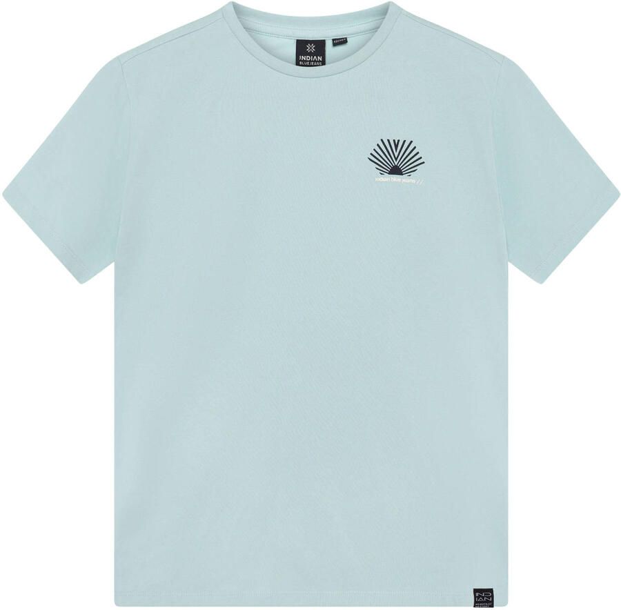 Indian Blue Jeans T-shirt met backprint lichtblauw