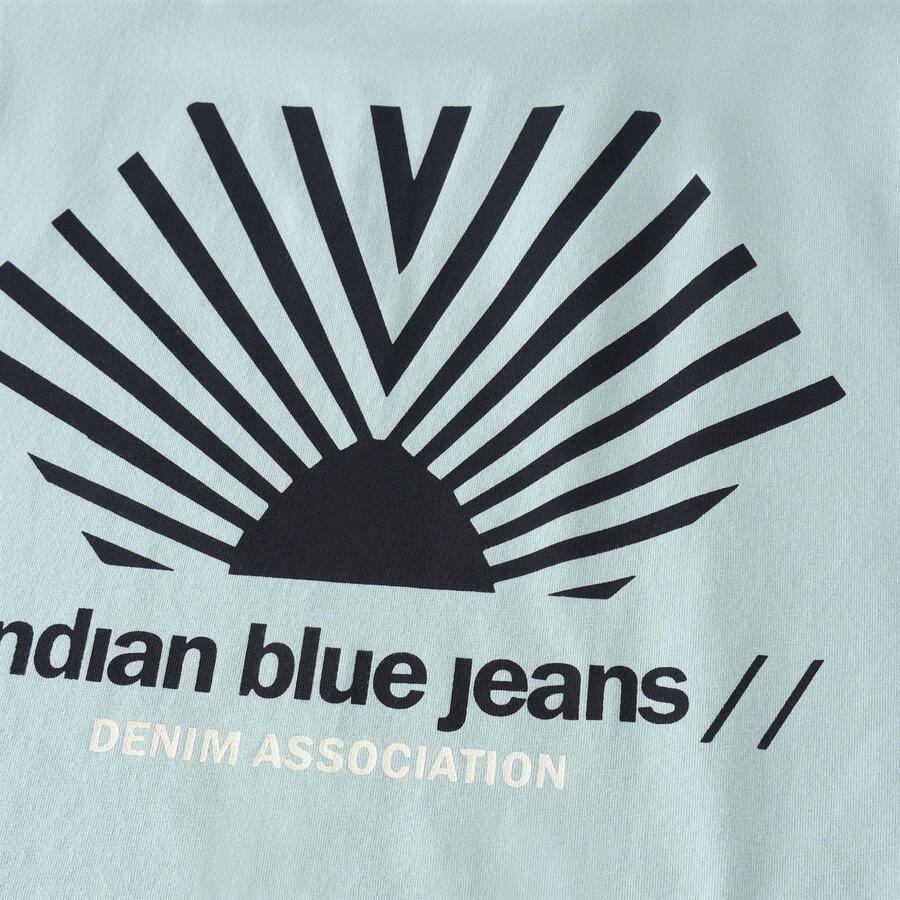 Indian Blue Jeans T-shirt met backprint lichtblauw - Foto 2