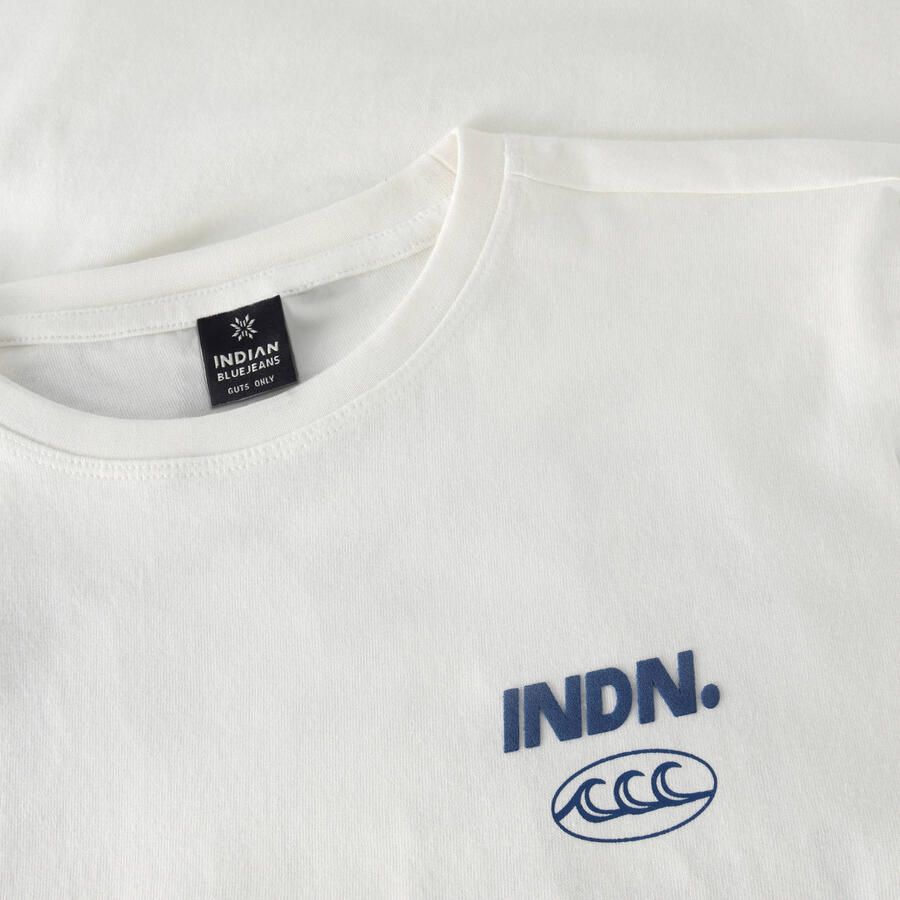 Indian Blue Jeans T-shirt met backprint wit - Foto 2