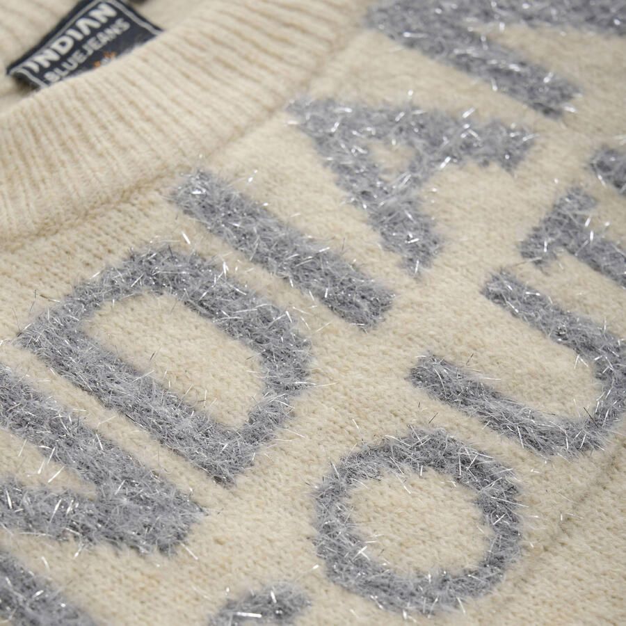 Indian Blue Jeans trui beige fijn gebreid - Foto 2