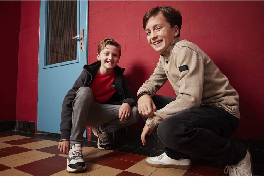 INDIAN BLUE JEANS Jongens Truien & Vesten Knitted Col Buttons Washed Beige - Foto 4