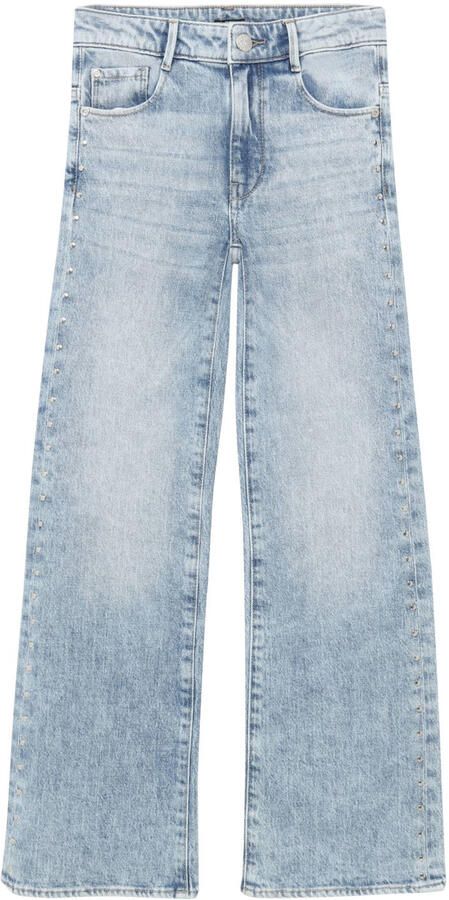 Indian Blue Jeans Wide Fit Studs wide leg jeans mediumblauw - Foto 3