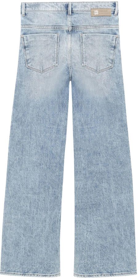 Indian Blue Jeans Wide Fit Studs wide leg jeans mediumblauw - Foto 5