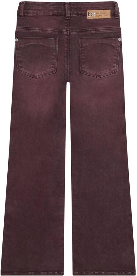 Indian Blue Jeans wide leg jeans donkerrood