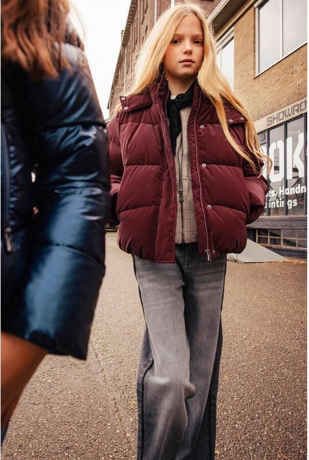 INDIAN BLUE JEANS Meisjes Jassen Jacket Hood Bordeaux - Foto 5